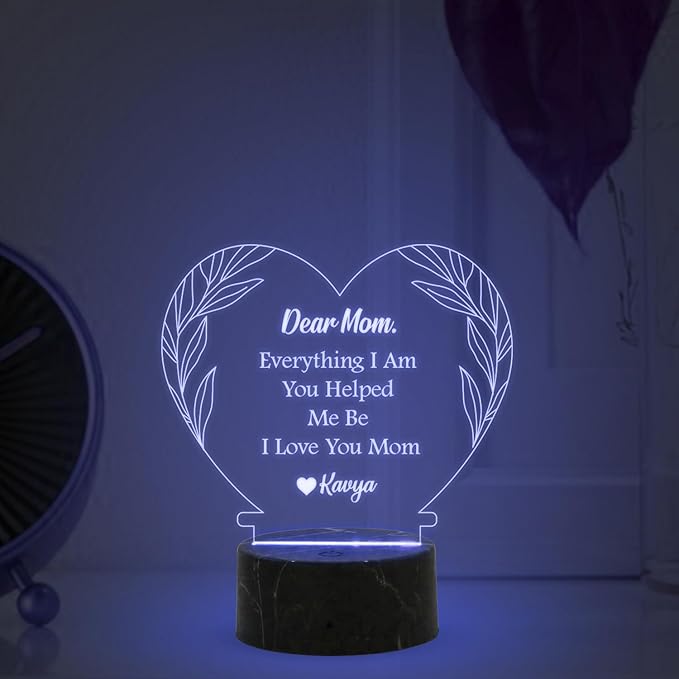 Personalized Night Lamp Dear Mommy You're My Hero Already, Custom