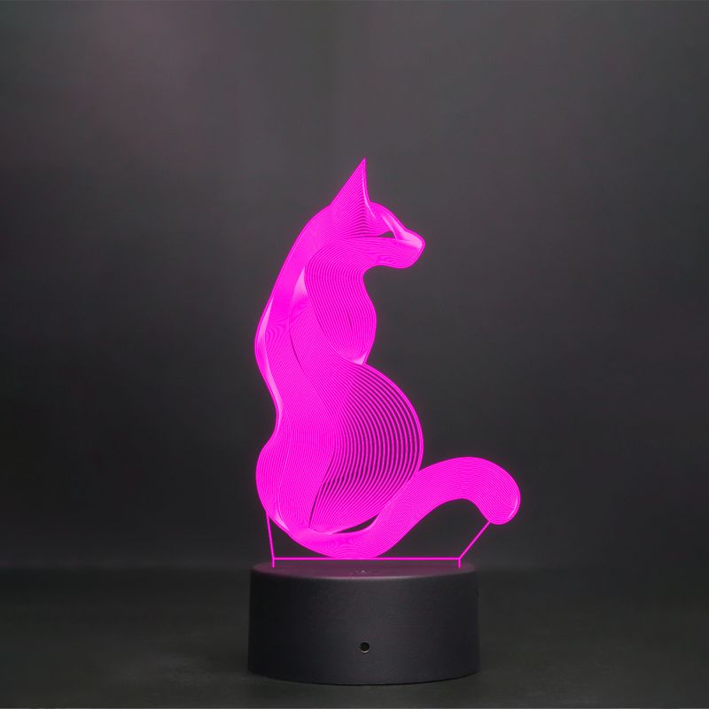 3D Blended Cat Design Lamp