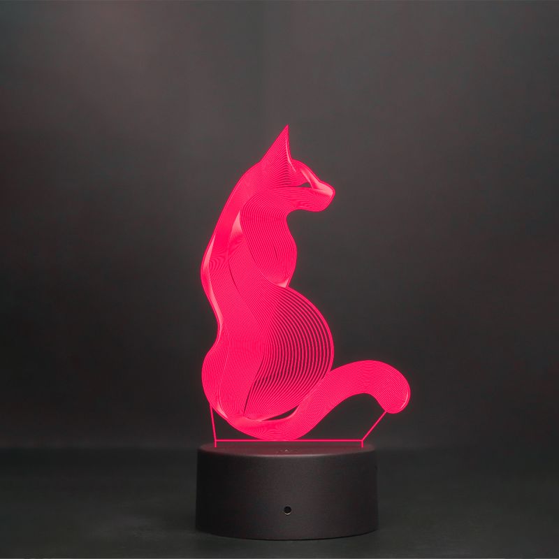 3D Blended Cat Design Lamp