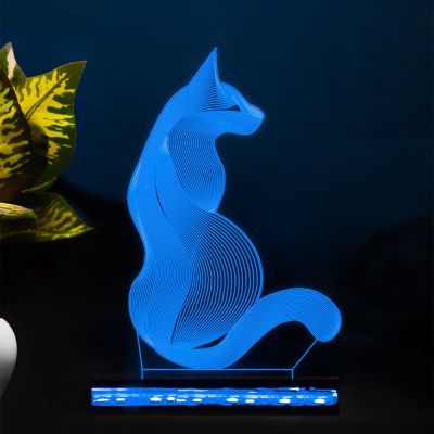 3D Blended Cat Design Lamp