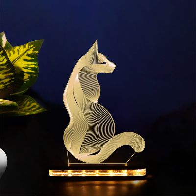 3D Blended Cat Design Lamp