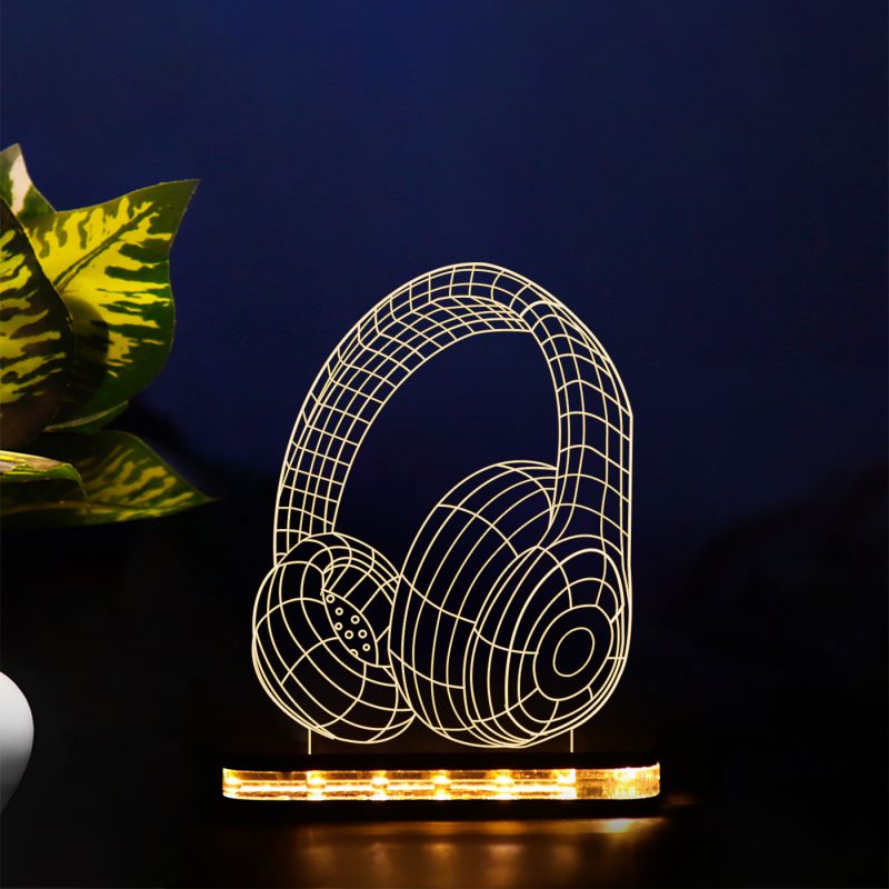 3D Headphones Design Lamp