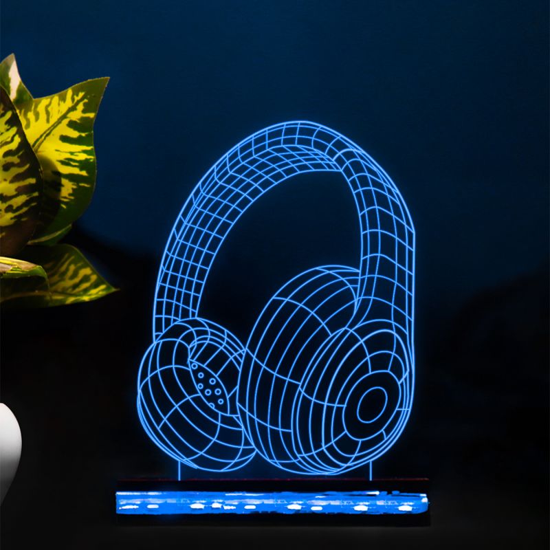 3D Headphones Design Lamp