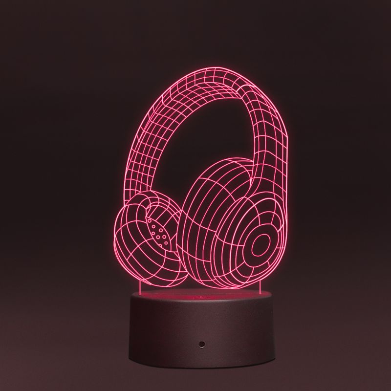 3D Headphones Design Lamp