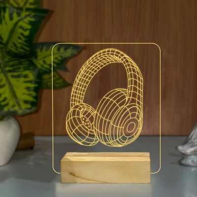 3D Headphones Design Lamp