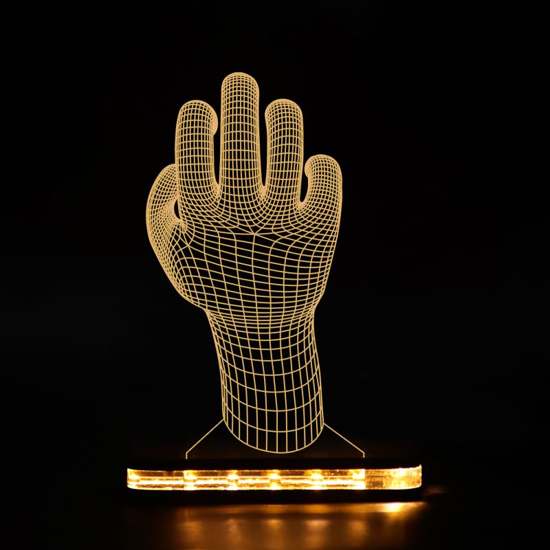 3D Design Hand Lamp