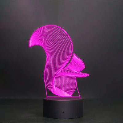 Line-Art Squirrel Design Lamp