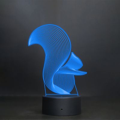 Line-Art Squirrel Design Lamp