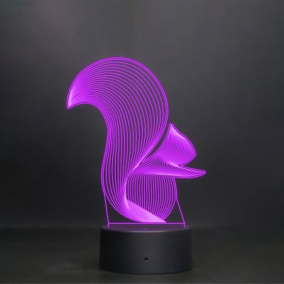 Line-Art Squirrel Design Lamp