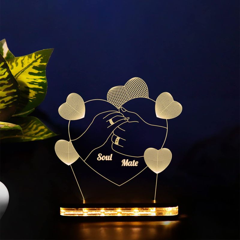 Soulmate Night lamp Warm White Color Gift for Husband Wife