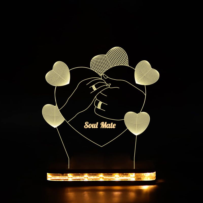 Soulmate Night lamp Warm White Color Gift for Husband Wife