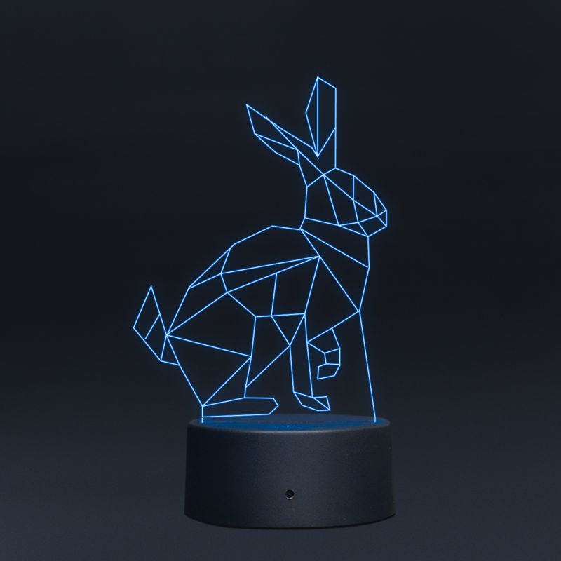 Poly-Art Design Rabbit Lamp