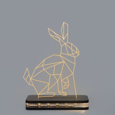 Poly-Art Design Rabbit Lamp