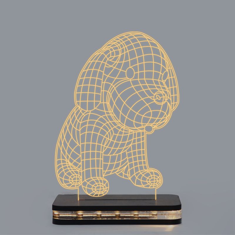 3D Puppy Dog Night Lamp