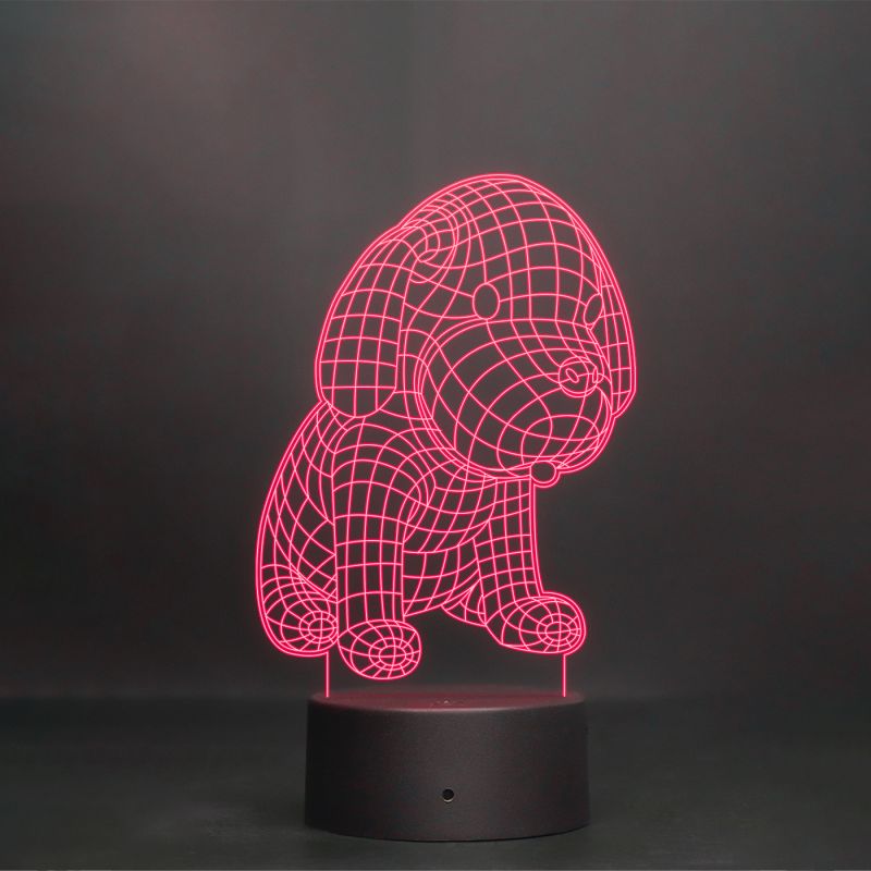 3D Puppy Dog Night Lamp