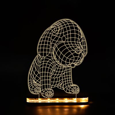 3D Puppy Dog Night Lamp