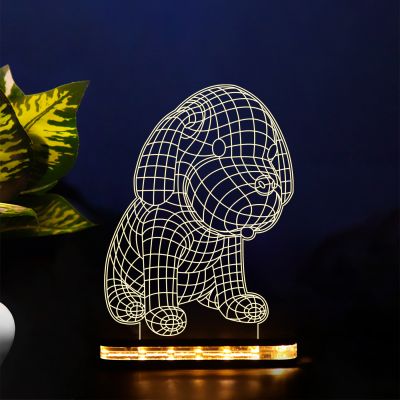 3D Puppy Dog Night Lamp