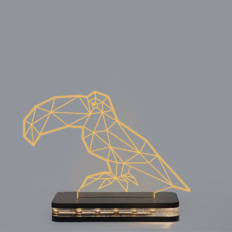 Poly-Art Toucan Bird Design Lamp