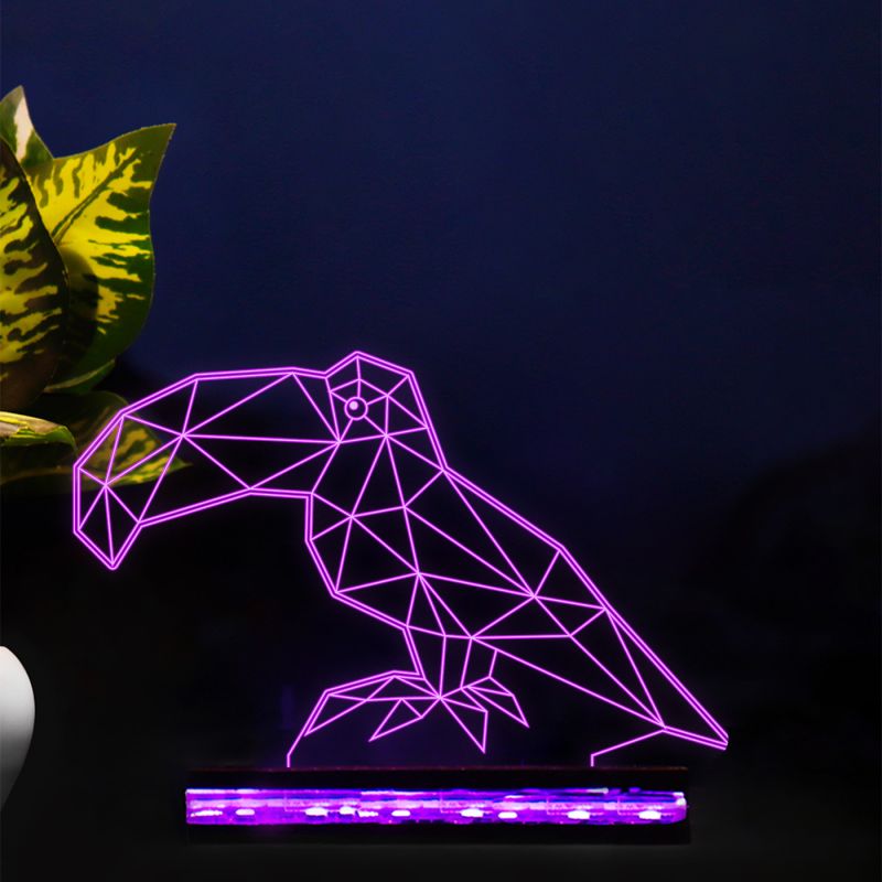 Poly-Art Toucan Bird Design Lamp