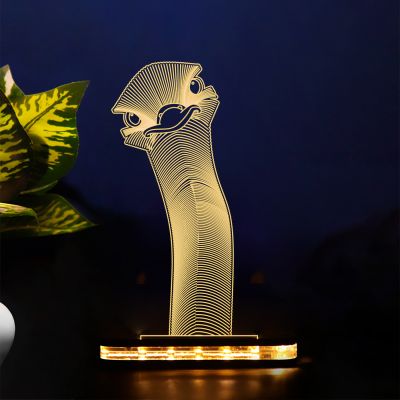 3D Design Ostrich Head Lamp