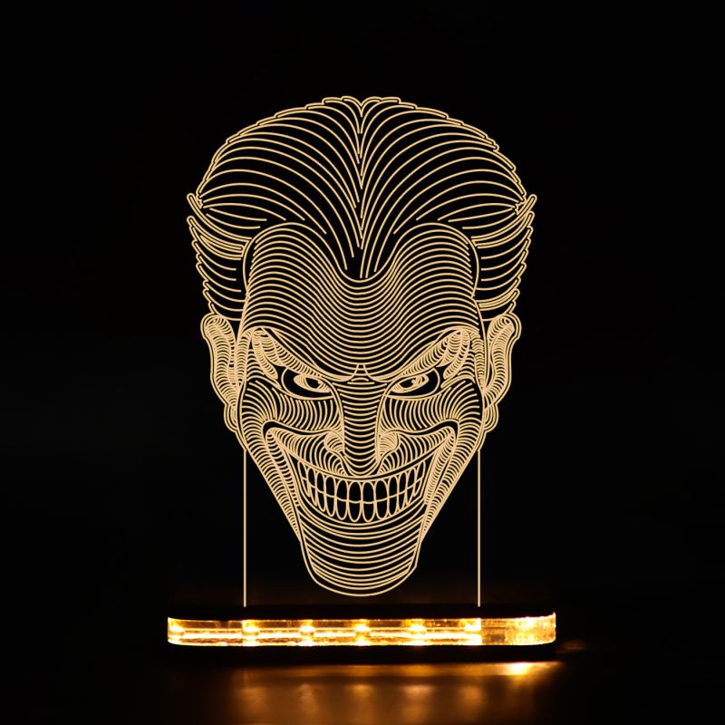 Poly-Art Joker Head Design Lamp