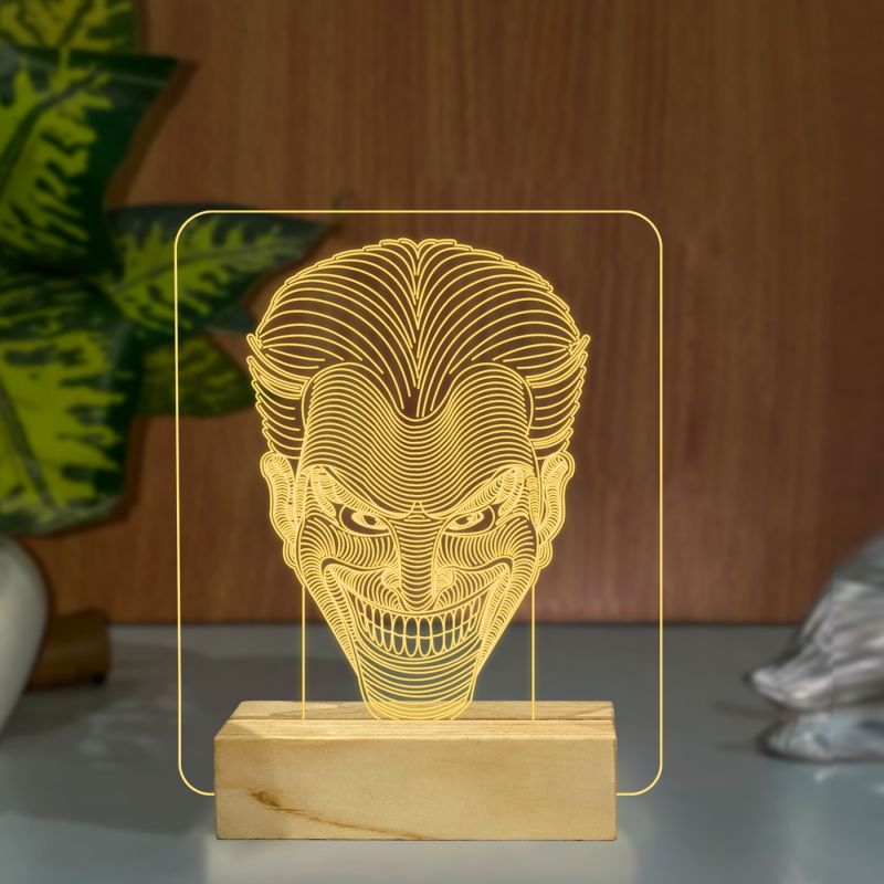 Poly-Art Joker Head Design Lamp