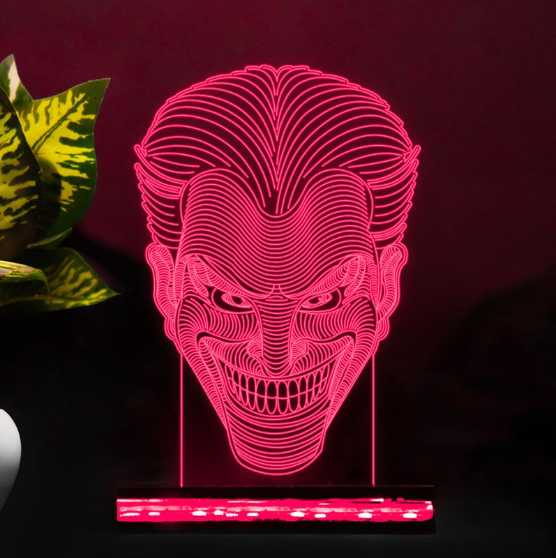 Poly-Art Joker Head Design Lamp