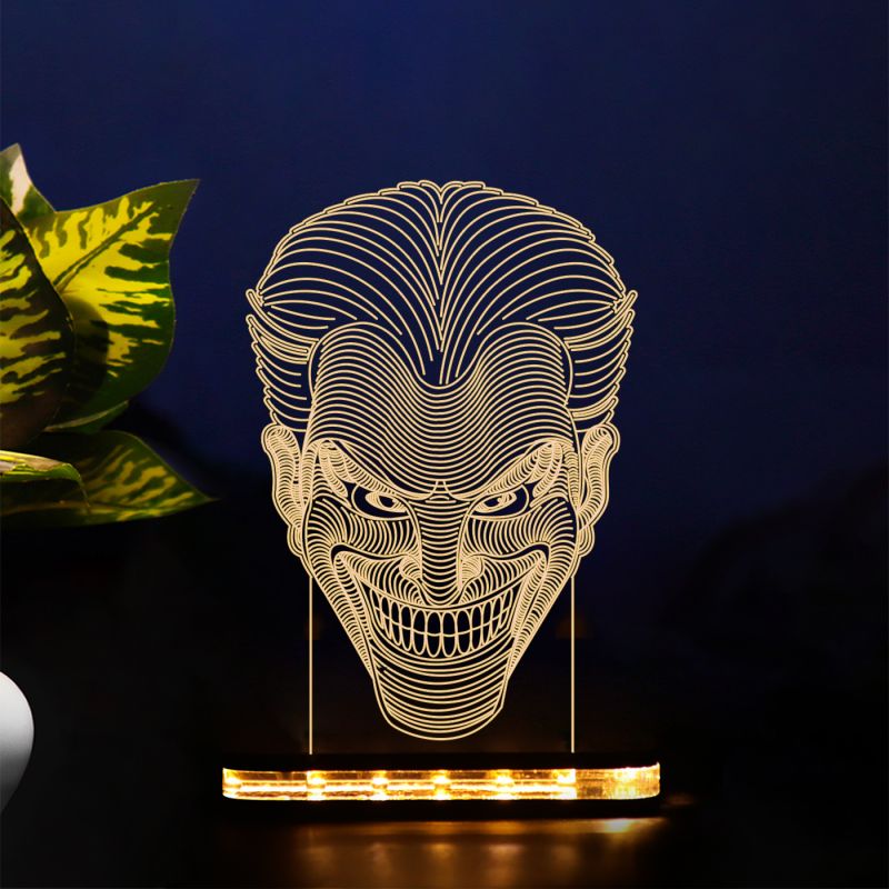 Poly-Art Joker Head Design Lamp