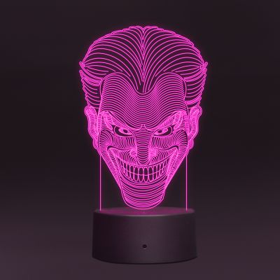 Poly-Art Joker Head Design Lamp