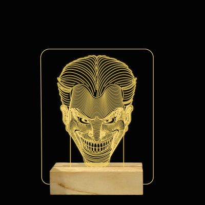 Poly-Art Joker Head Design Lamp