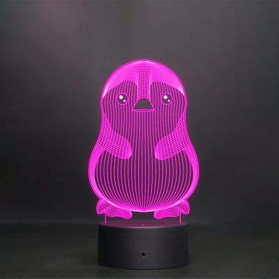 Poly-Art Penguin Design Night Lamp