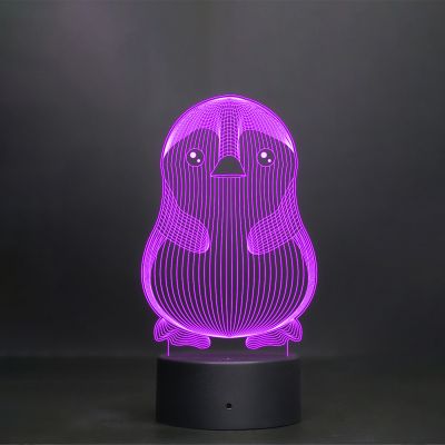 Poly-Art Penguin Design Night Lamp