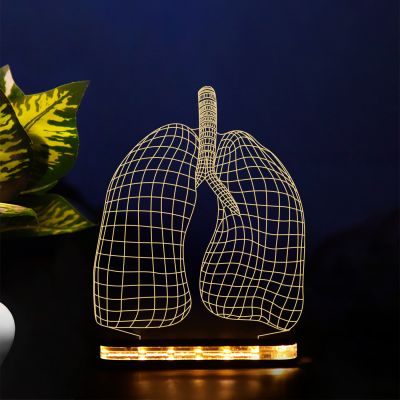 3D Lungs Design Night Lamp