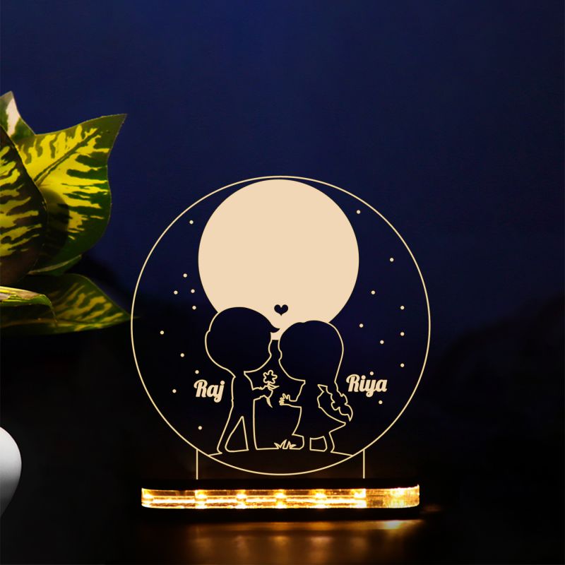 Couple Kids Night Lamp (Customized Names)