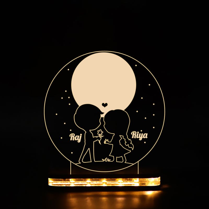 Couple Kids Night Lamp (Customized Names)