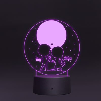 Couple Kids Night Lamp (Customized Names)