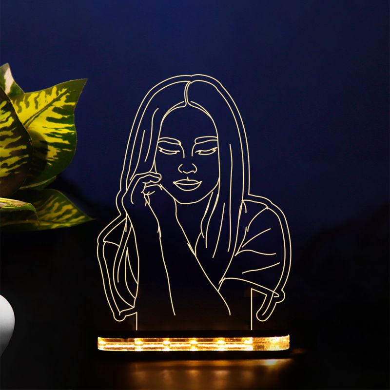 Beautiful Girl Night Lamp