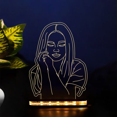 Beautiful Girl Night Lamp