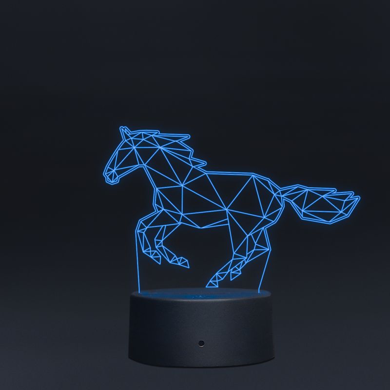 Poly-Art Horse Design Night Lamp