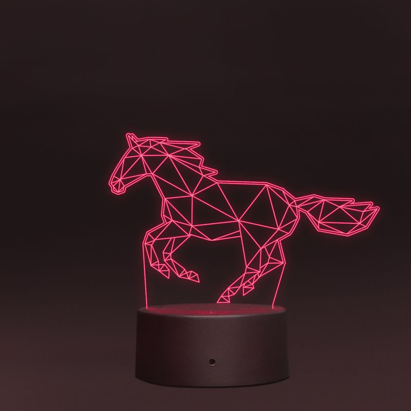 Poly-Art Horse Design Night Lamp