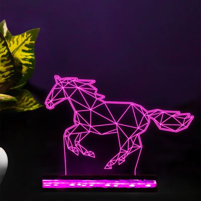 Poly-Art Horse Design Night Lamp