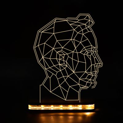 Poly-Art Face Night Lamp