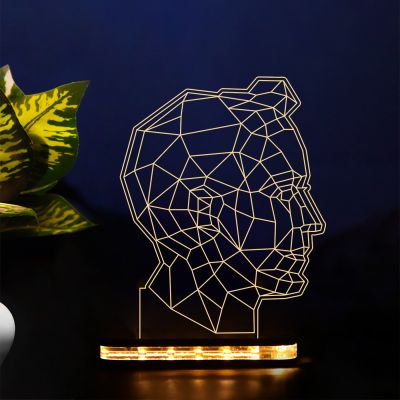 Poly-Art Face Night Lamp