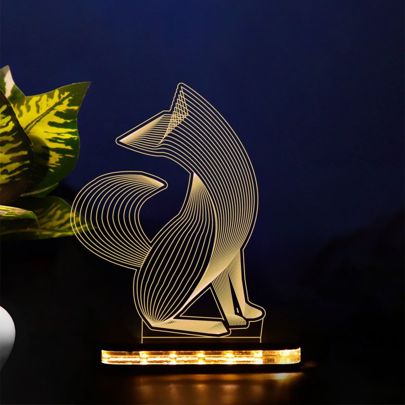 Blended Fox Design Night Lamp