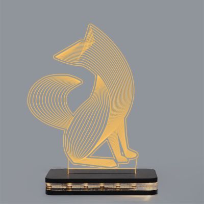 Blended Fox Design Night Lamp