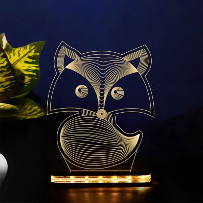 Blended Fox Design Night Lamp