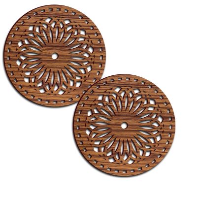 Flower Pattern Coaster Made By MDF Wood