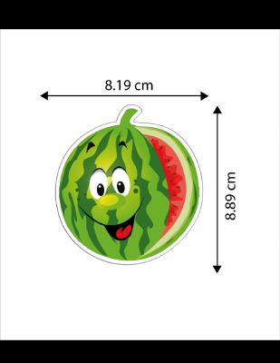 Watermelon Fruit Magnet Sticker OUGK8W