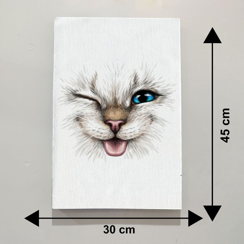 Cat Face Modern Canvas For The Home Decor