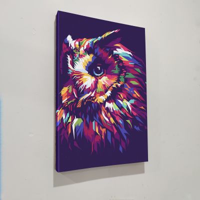 Owl Face Modern Day Canvas For The Home Decor